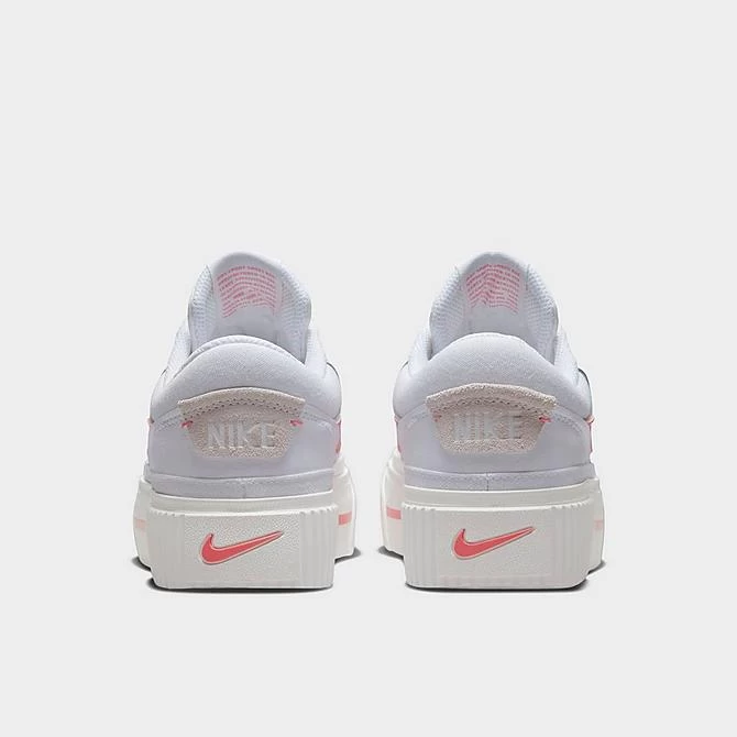 Women's Nike Court Legacy Lift Casual Shoes White/Summit White/Coral Chalk/Sea Coral - DM7590 102 4 Women's Nike Court Legacy Lift Casual Shoes White/Summit White/Coral Chalk/Sea Coral - DM7590 102 - Image 4