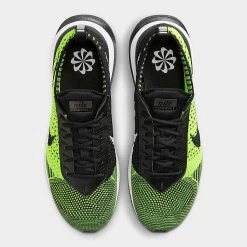 Women's Nike Air Max Flyknit Racer Casual Shoes Volt/White/Sequoia/Black - DM9073 700 -Nike Women Shop DM9073 700 P5