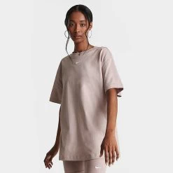 Women's Nike Sportswear Essential T-Shirt Diffused Taupe - DN5697 242