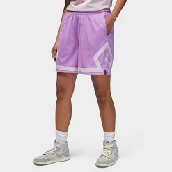 Nike Women's Jordan Heritage Diamond Shorts Rush Fuchsia/Iced Lilac - DO5032 532