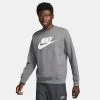 Nike Sportswear Club Fleece Futura Logo Crewneck Sweatshirt Charcoal Heather - DQ4912 071