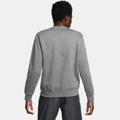 Nike Sportswear Club Fleece Futura Logo Crewneck Sweatshirt Charcoal Heather - DQ4912 071 -Nike Women Shop DQ4912 071 M3