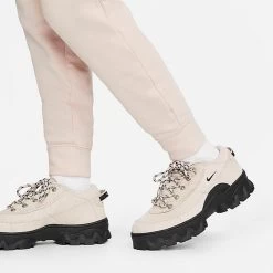 Women's Nike Sportswear Club Fleece Mid-Rise Slim Jogger Pants Pink Oxford/White - DQ5174 601 -Nike Women Shop DQ5174 601 M5