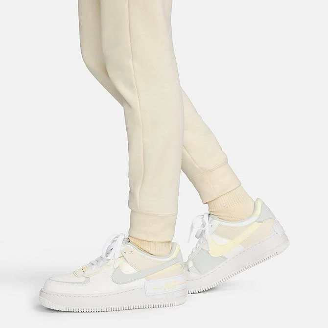 Women's Nike Sportswear Club Fleece Mid-Rise Jogger Pants Coconut Milk/Black - DQ5191 113 5 Women's Nike Sportswear Club Fleece Mid-Rise Jogger Pants Coconut Milk/Black - DQ5191 113 - Image 5