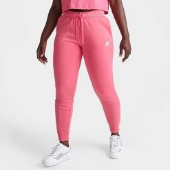 Women's Nike Sportswear Club Fleece Mid-Rise Jogger Pants Sea Coral - DQ5191 894
