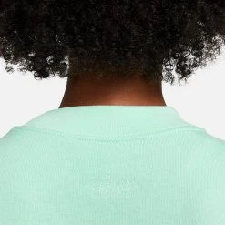 Women's Nike Dri-FIT Get Fit Graphic Crewneck Sweatshirt Mint Foam/White - DQ5542 379 -Nike Women Shop DQ5542 379 M5