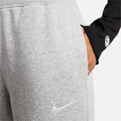 Women's Nike Sportswear Phoenix Fleece High-Waisted Wide-Leg Sweatpants Dark Grey Heather/Sail - DQ5615 063 -Nike Women Shop DQ5615 063 M4