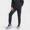 Women's Nike Sportswear Phoenix Fleece High-Waisted Jogger Sweatpants Black/Sail - DQ5688 010