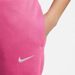Women's Nike Sportswear Phoenix Fleece High-Waisted Jogger Sweatpants Pinksicle/Sail - DQ5688 684 -Nike Women Shop DQ5688 684 M4