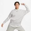 Women's Nike Sportswear Phoenix Fleece Oversized Crewneck Sweatshirt Photon Dust/Black - DQ5733 025