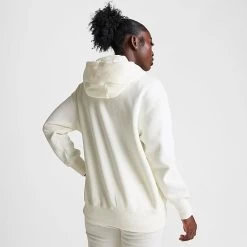 Women's Nike Sportswear Phoenix Fleece Oversized Full-Zip Hoodie Sail/Black - DQ5758 133 -Nike Women Shop DQ5758 133 M4