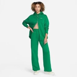 Women's Nike Sportswear Phoenix Fleece Oversized Full-Zip Hoodie Malachite/Sail - DQ5758 365 -Nike Women Shop DQ5758 365 M3