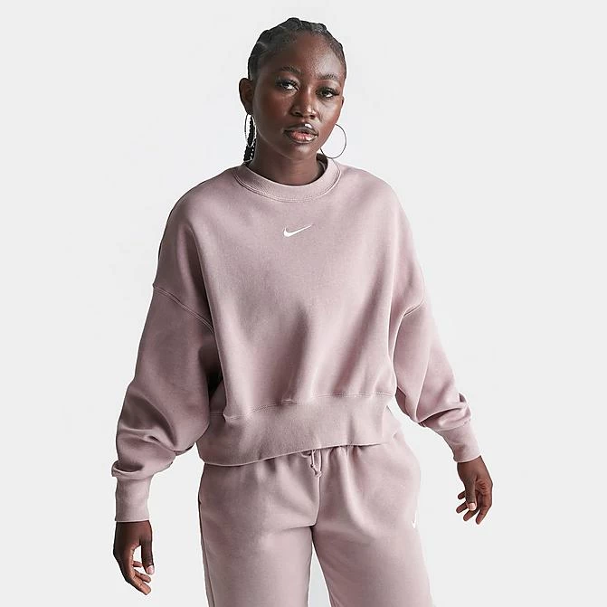 Women's Nike Sportswear Phoenix Fleece Oversized Crewneck Sweatshirt Diffused Taupe/Sail - DQ5761 272 1 Women's Nike Sportswear Phoenix Fleece Oversized Crewneck Sweatshirt Diffused Taupe/Sail - DQ5761 272