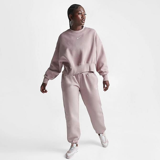 Women's Nike Sportswear Phoenix Fleece Oversized Crewneck Sweatshirt Diffused Taupe/Sail - DQ5761 272 2 Women's Nike Sportswear Phoenix Fleece Oversized Crewneck Sweatshirt Diffused Taupe/Sail - DQ5761 272 - Image 2