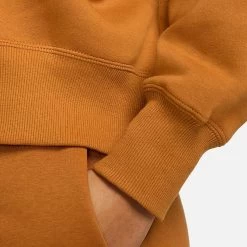 Women's Nike Sportswear Phoenix Fleece Oversized Crewneck Sweatshirt Desert Ochre/Sail - DQ5761 754 -Nike Women Shop DQ5761 754 M5