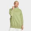 Women's Nike Sportswear Phoenix Fleece Over-Oversized Mock Neck Cropped Sleeve Sweatshirt Alligator/Sail - DQ5765 334