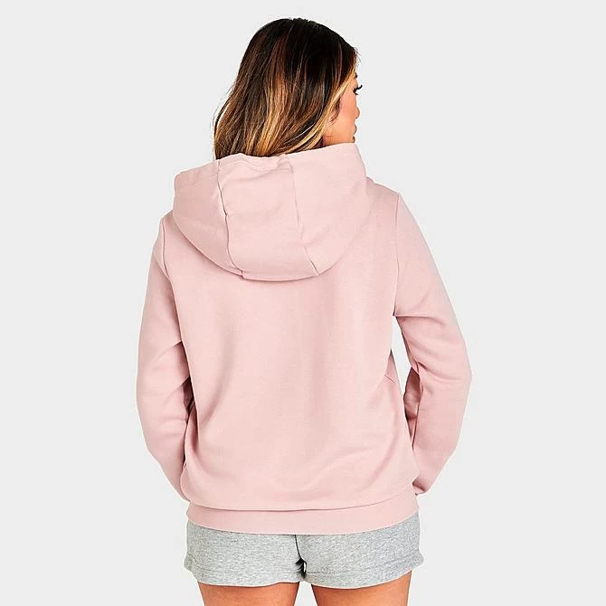 Women's Nike Sportswear Logo Club Fleece Pullover Hoodie Pink Oxford/White - DQ5775 601 4 Women's Nike Sportswear Logo Club Fleece Pullover Hoodie Pink Oxford/White - DQ5775 601 - Image 4