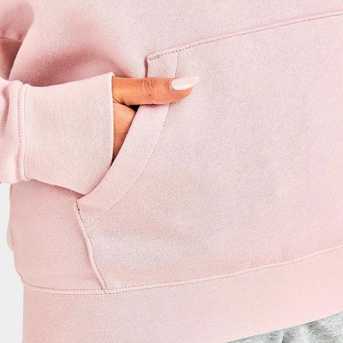 Women's Nike Sportswear Logo Club Fleece Pullover Hoodie Pink Oxford/White - DQ5775 601 6 Women's Nike Sportswear Logo Club Fleece Pullover Hoodie Pink Oxford/White - DQ5775 601 - Image 6