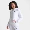 Women's Nike Sportswear Club Fleece Pullover Hoodie White/Black - DQ5793 100