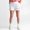 Women's Nike Sportswear Club Fleece Mid-Rise Shorts White/Black - DQ5802 100