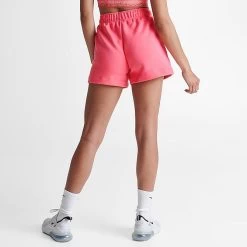 Women's Nike Sportswear Club Fleece Mid-Rise Shorts Sea Coral - DQ5802 894 -Nike Women Shop DQ5802 894 M5