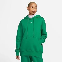 Women's Nike Sportswear Phoenix Fleece Oversized Pullover Hoodie Malachite/Sail - DQ5860 365