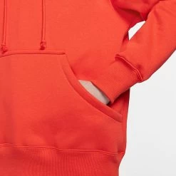 Women's Nike Sportswear Phoenix Fleece Oversized Pullover Hoodie Picante Red/Sail - DQ5860 633 -Nike Women Shop DQ5860 633 M5