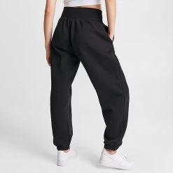 Women's Nike Sportswear Phoenix Fleece Oversized High-Waist Jogger Pants Black/Sail - DQ5887 010 -Nike Women Shop DQ5887 010 M4