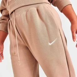 Women's Nike Sportswear Phoenix Fleece Oversized High-Waist Jogger Pants Hemp/Sail - DQ5887 200 -Nike Women Shop DQ5887 200 M5