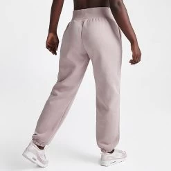 Women's Nike Sportswear Phoenix Fleece Oversized High-Waist Jogger Pants Diffused Taupe/Sail - DQ5887 272 -Nike Women Shop DQ5887 272 M4