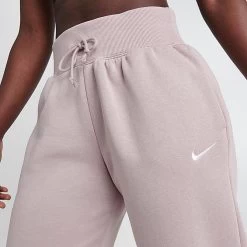 Women's Nike Sportswear Phoenix Fleece Oversized High-Waist Jogger Pants Diffused Taupe/Sail - DQ5887 272 -Nike Women Shop DQ5887 272 M5