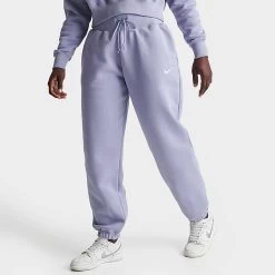 Women's Nike Sportswear Phoenix Fleece Oversized High-Waist Jogger Pants Indigo Haze/Sail - DQ5887 519