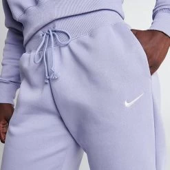 Women's Nike Sportswear Phoenix Fleece Oversized High-Waist Jogger Pants Indigo Haze/Sail - DQ5887 519 -Nike Women Shop DQ5887 519 M5