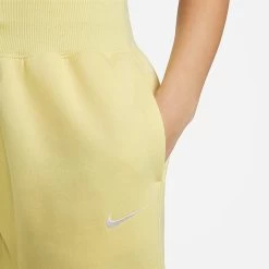 Women's Nike Sportswear Phoenix Fleece Oversized High-Waist Jogger Pants Lemon Chiffon/Sail - DQ5887 706 -Nike Women Shop DQ5887 706 M4