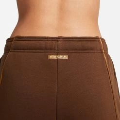 Women's Nike Air Mid-Rise Fleece Jogger Pants Cocao Wow/Ale Brown/Ale Brown - DQ6563 259 -Nike Women Shop DQ6563 259 M5