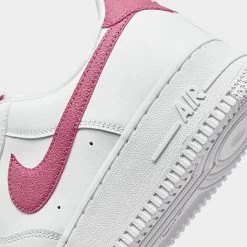 Women's Nike Air Force 1 '07 Casual Shoes White/Desert Berry - DQ7569 101 -Nike Women Shop DQ7569 101 P3