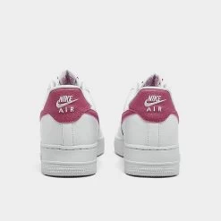 Women's Nike Air Force 1 '07 Casual Shoes White/Desert Berry - DQ7569 101 -Nike Women Shop DQ7569 101 P4