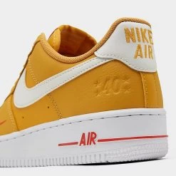 Women's Nike Air Force 1 Low SE 40 Years Casual Shoes Yellow Ochre/Sail/White/Team Orange/Metallic Gold - DQ7582 700 -Nike Women Shop DQ7582 700 P3