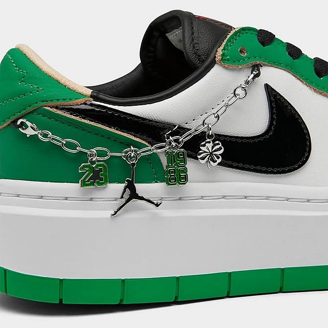 Nike Women's Air Jordan 1 Elevate Low SE Casual Shoes Lucky Green/Black/White/White Onyx - DQ8394 301 3 Nike Women's Air Jordan 1 Elevate Low SE Casual Shoes Lucky Green/Black/White/White Onyx - DQ8394 301 - Image 3