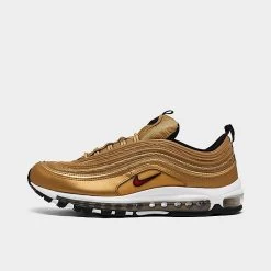 Women's Nike Air Max 97 OG Casual Shoes Metallic Gold/Varsity Red/Black/White - DQ9131 700