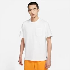 Men's Nike Sportswear Premium Essentials Pocket T-Shirt White/White - DQ9295 100