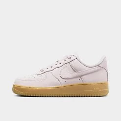 Women's Nike Air Force 1 '07 Premium Casual Shoes Pearl Pink/Pearl Pink/Gum Light Brown - DR9503 601