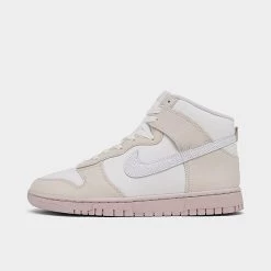 Nike Dunk High Retro Premium SE Cracked Leather Casual Shoes Summit White/White/Phantom Pink Oxford - DV0822 100