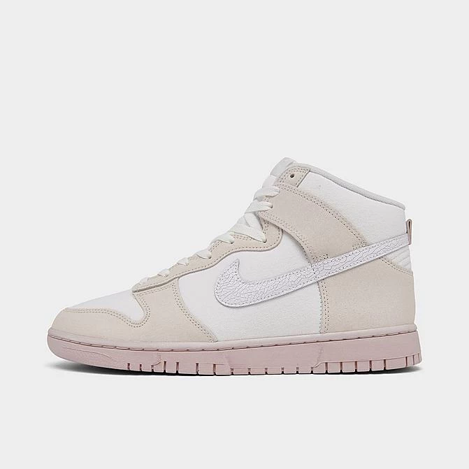 Nike Dunk High Retro Premium SE Cracked Leather Casual Shoes Summit White/White/Phantom Pink Oxford - DV0822 100 1 Nike Dunk High Retro Premium SE Cracked Leather Casual Shoes Summit White/White/Phantom Pink Oxford - DV0822 100