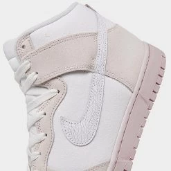 Nike Dunk High Retro Premium SE Cracked Leather Casual Shoes Summit White/White/Phantom Pink Oxford - DV0822 100 8 Nike Dunk High Retro Premium SE Cracked Leather Casual Shoes Summit White/White/Phantom Pink Oxford - DV0822 100 -Nike Women Shop DV0822 100 P3