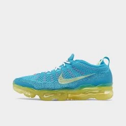 Nike Air VaporMax 2023 Flyknit Running Shoes Baltic Blue/Citron Tint/Green Abyss - DV1678 400