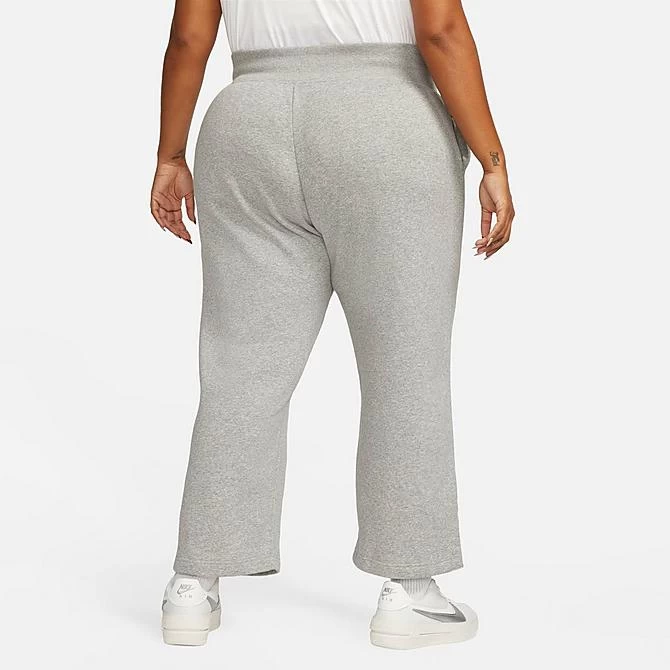 Women's Nike Sportswear Phoenix Fleece High-Waisted Wide-Leg Sweatpants (Plus Size) Dark Grey Heather/Sail - DV5213 063 3 Women's Nike Sportswear Phoenix Fleece High-Waisted Wide-Leg Sweatpants (Plus Size) Dark Grey Heather/Sail - DV5213 063 - Image 3