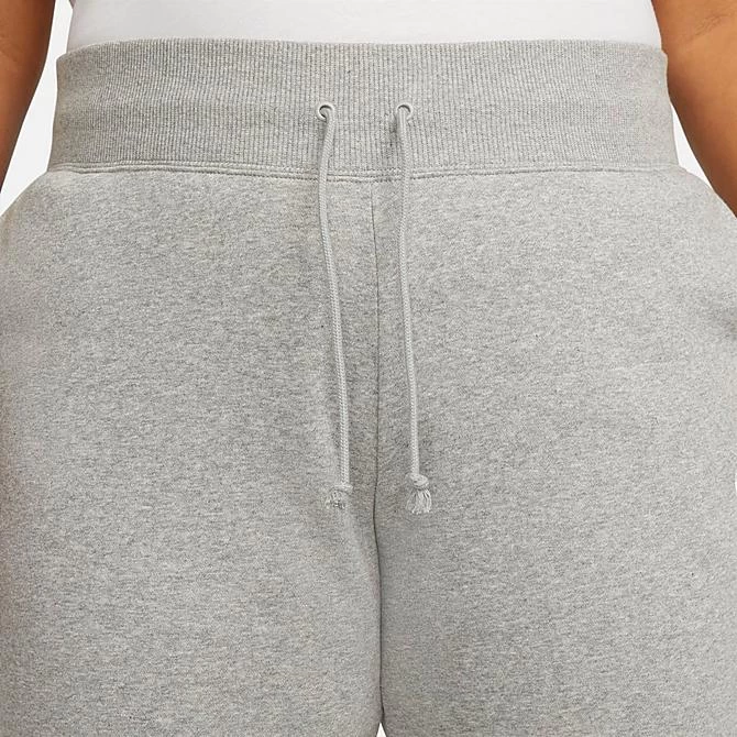 Women's Nike Sportswear Phoenix Fleece High-Waisted Wide-Leg Sweatpants (Plus Size) Dark Grey Heather/Sail - DV5213 063 4 Women's Nike Sportswear Phoenix Fleece High-Waisted Wide-Leg Sweatpants (Plus Size) Dark Grey Heather/Sail - DV5213 063 - Image 4