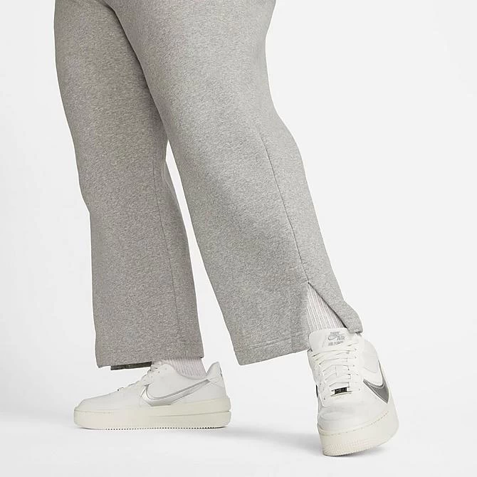 Women's Nike Sportswear Phoenix Fleece High-Waisted Wide-Leg Sweatpants (Plus Size) Dark Grey Heather/Sail - DV5213 063 5 Women's Nike Sportswear Phoenix Fleece High-Waisted Wide-Leg Sweatpants (Plus Size) Dark Grey Heather/Sail - DV5213 063 - Image 5