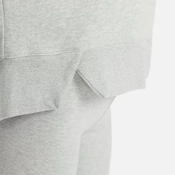 Women's Nike Sportswear Club Fleece Hoodie Dark Grey Heather/White - DV5645 063 -Nike Women Shop DV5645 063 M5